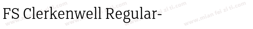 FS Clerkenwell Regular字体转换